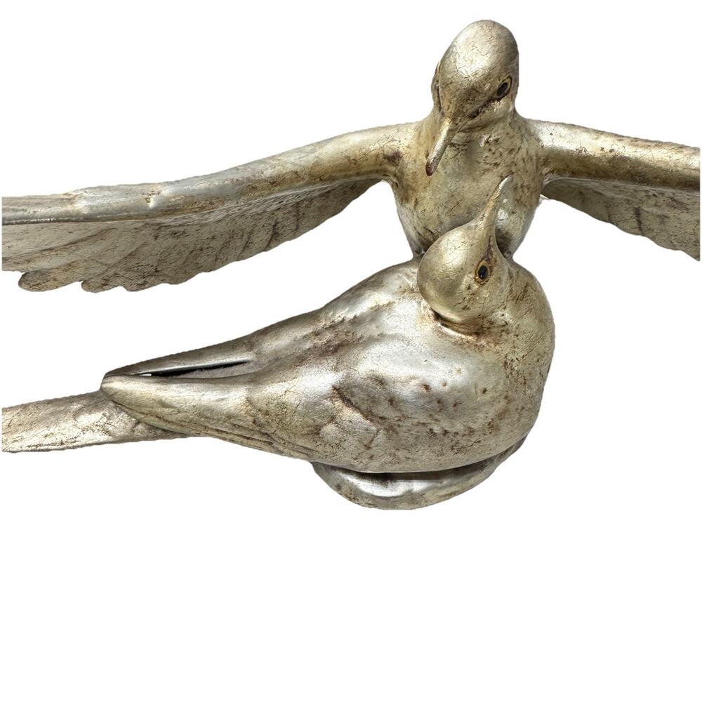 Anthony Freeman Hagen Renaker Silver Ceramic Loving Doves Damaged MCM Vintage